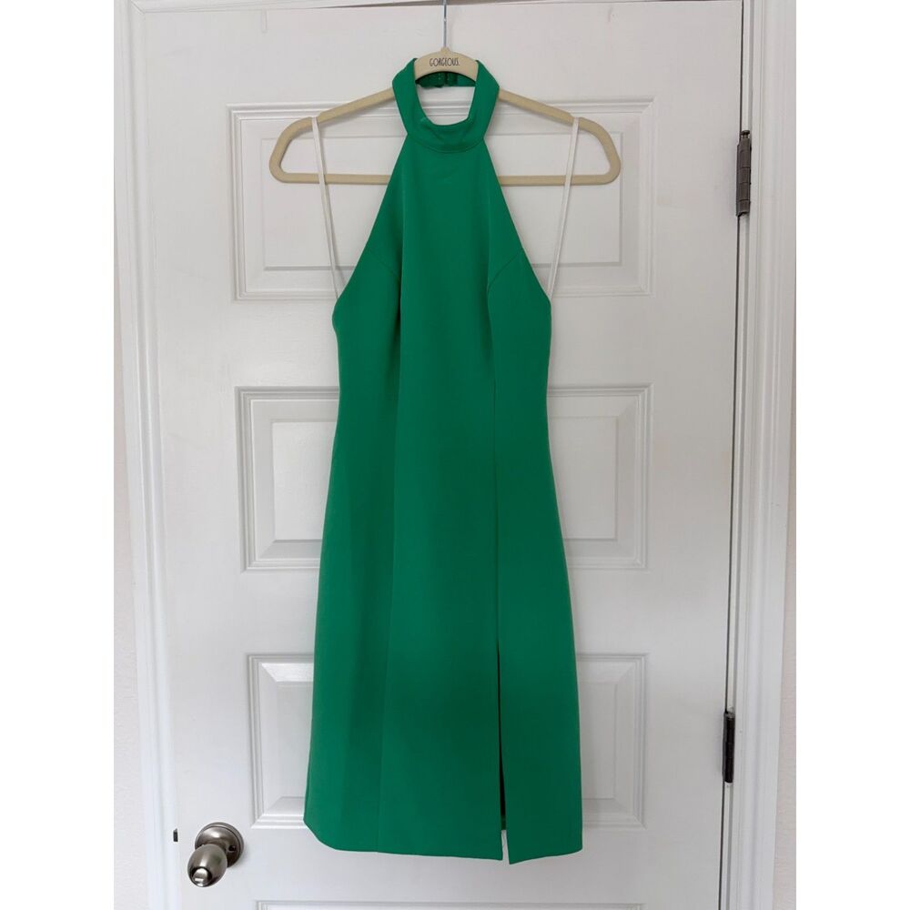 NBD Emerald Green High Neck Mini Dress Revolve Size 4